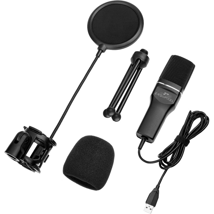 ERGOPIXEL CONDENSER MICROPHONE W/ TRIPOD BLK MULTI 20