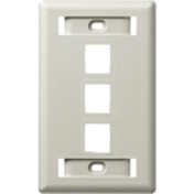 PLATE, WALL,FLUSH,1-G,3PORT,OW