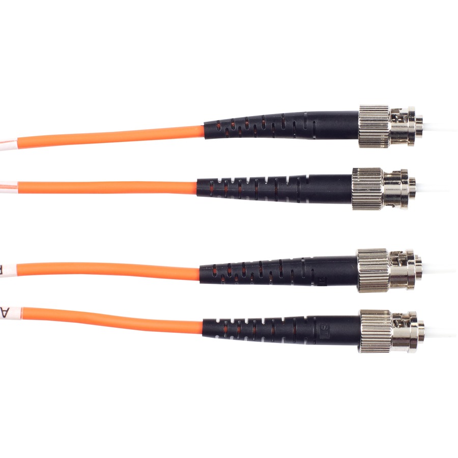 OM1 62.5/125 MULTIMODE FIBER OPTIC PATCH CABLE - OFNR PVC, ST TO ST, ORANGE, 15-