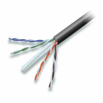 1000FT CAT6 BLACK PVC SOLID