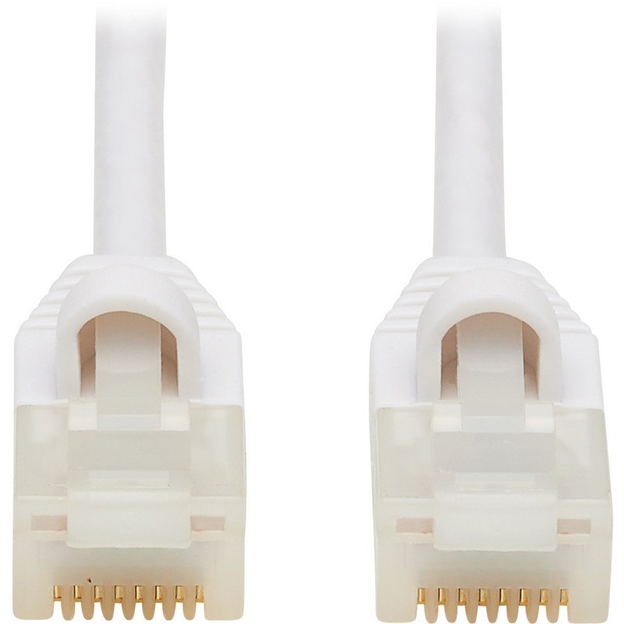 Safe-It Cat6a 10g Snagless Antibacterial S/Ftp Ethernet Cable (RJ45 M/M), Poe, White, 5 Ft. (1.52 M)