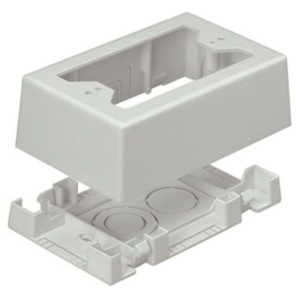 Panduit JBX3510IW-A SGL Gang Two Piece Snap Outlet Box | Cable Management