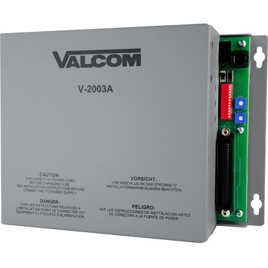 ONE-WAY, 3 ZONE, PAGE CONTROL WITH ALL CALL AND BUILT-IN POWER; PROVIDES BACKGRO