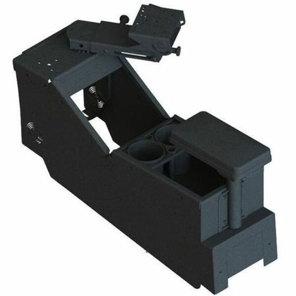 KIT - 2020+ FORD UTILITY LOW PROFILE CONSOLE BOX WITH CUP HOLDER, REAR ARMREST,