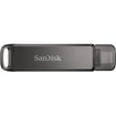 SanDisk iXpand Flash Drive Luxe - 128 GB - USB 3.1 Type C, Lightning - Black