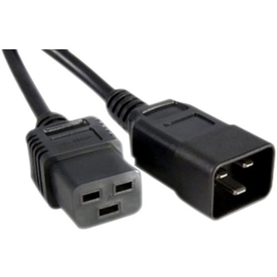 C19 TO C20 POWER CORD EXTENSION 250V 12AWG 20A NEMA IEC-320 C19 TO IEC-320 C20 2