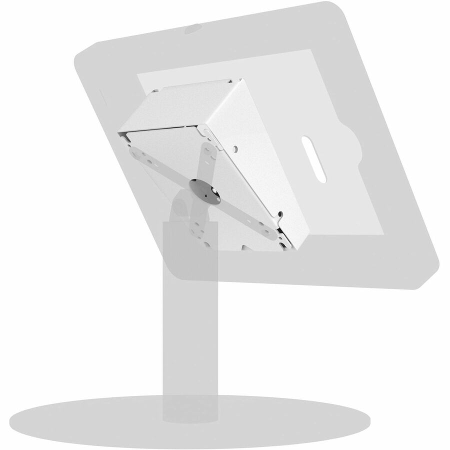 CTA DIGITAL: PREMIUM DOUBLE VESA WEDGE AND OUTLET / POE COVER FOR TABLETS (WHITE