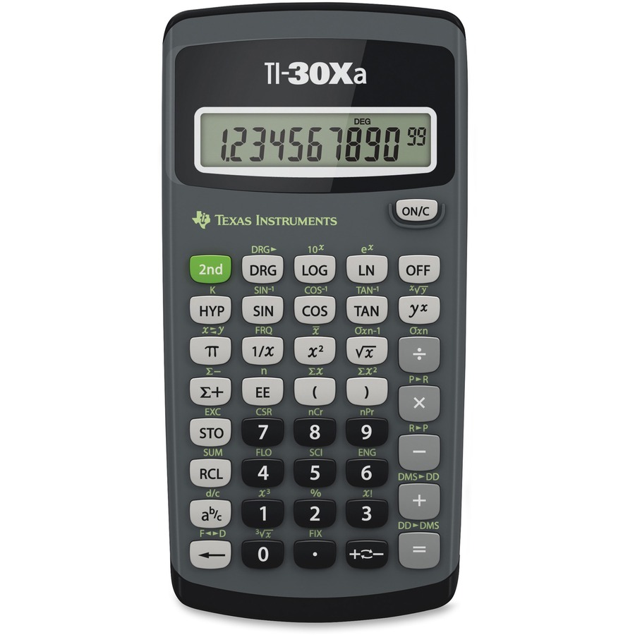 Texas Instruments Scientific Calculator (TI-30Xa) | One Line 10 Digit Display | Fraction Features | One-Variable Statistics | Conversions | Basic Scientific and Trigonometeric Functions