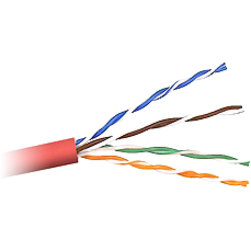 PATCH CABLE - LENGTH: 500 FEET LENGTH - RED - AMERICAN WIRE GAUGE (AWG): 24 AMER