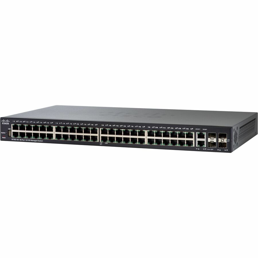CISCO SF350-48 48-PORT 10/100 MANAGED SW REMANUFACTURED