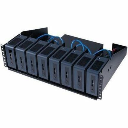SERVER TRAY, 3U WITH STANDARD NUCS OR 6U WITH HADES CANYON MIXED IN, AC ENTRY MO