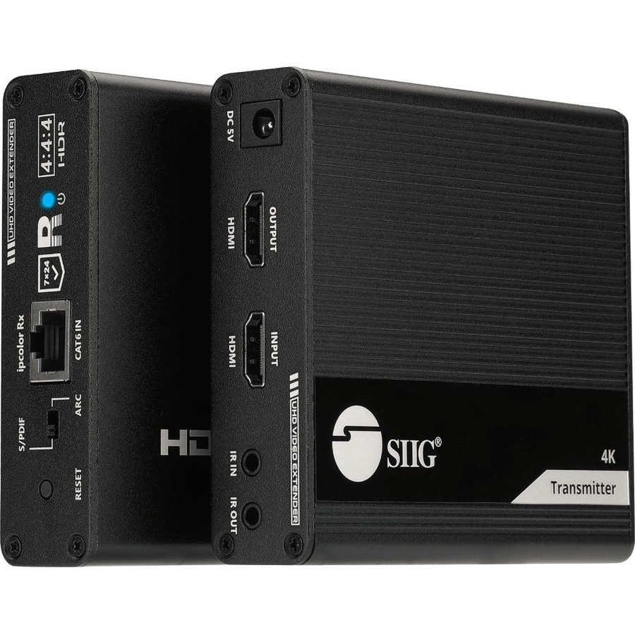 SIIG 4K60 HDMI EXTENDER TRANSMISSION KIT 4K 60HZ, UP TO 230 FT (70M) (CE-H26M11