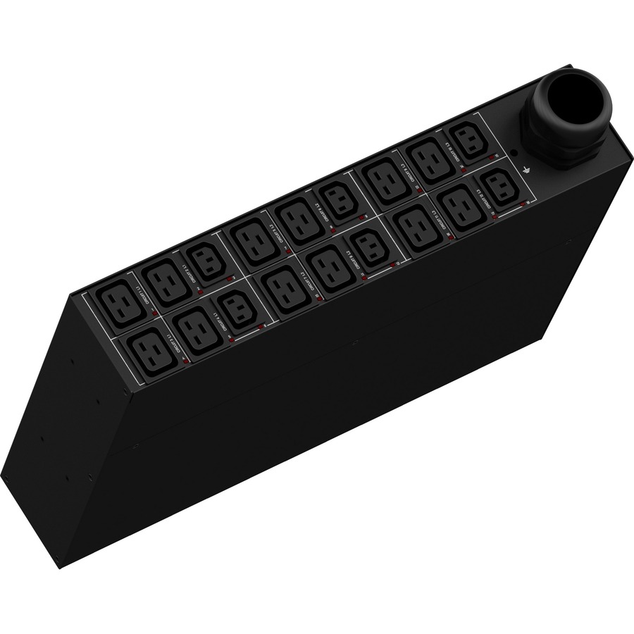 PX3-5008I2R-Q1:3-400V IPDU W/18 2U BLK; FRONT FEED