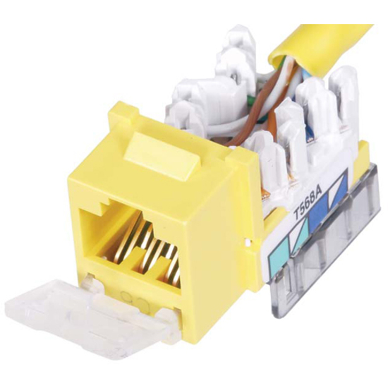 JACK, HXJ,CAT5E,8POS,UNI A/B,YL