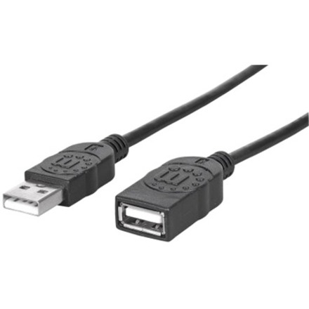 EXTENSION CABLE - USB 2.0 A LEFT CONNECTOR - MALE LEFT GENDER - USB 2.0 A RIGHT