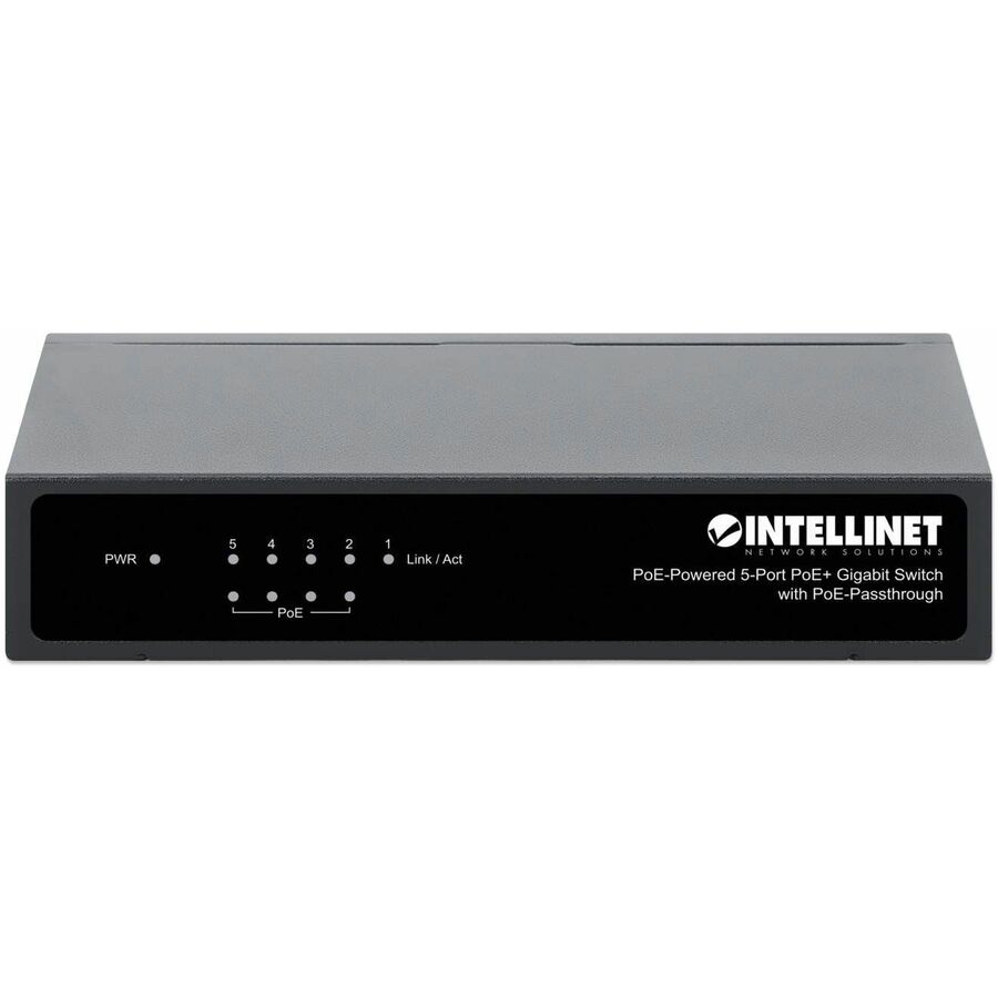 Intellinet 561082 5-Port Gigabit PoE Switch | PoE Passthrough, Enterprise