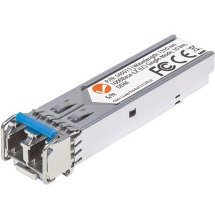 INTELLINET GIGABIT FIBER SFP+ OPTICAL TRANSCEIVER MODULE, 1000BASE-LX (LC) PORT,