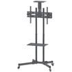 Manhattan TV & Monitor Mount, Trolley Stand, 1 screen, Screen Sizes: 37-65" , Black, VESA 200x200 to 600x400mm, Max 40kg, LFD, Lifetime Warranty - Up to 70" Screen Support - 65 kg Load Capacity - Black