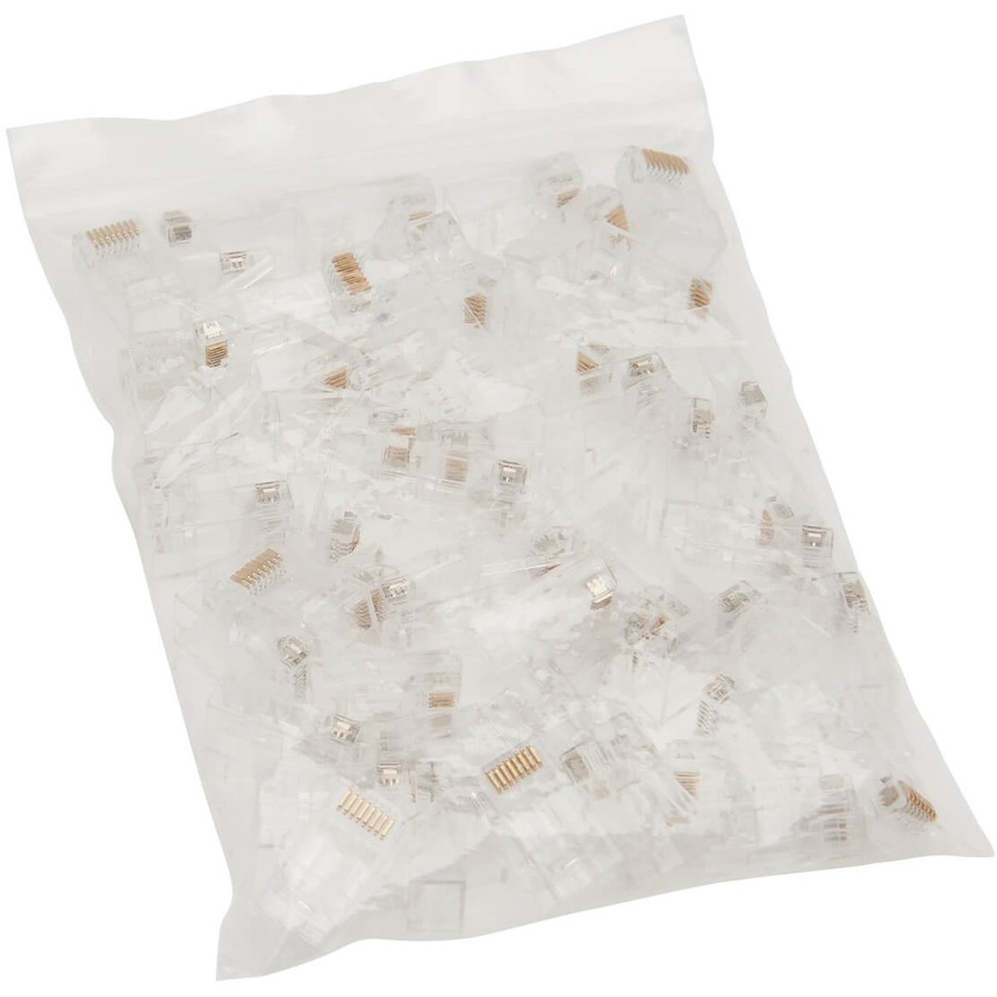 EATON TRIPP LITE SERIES CAT6 RJ45 PASS-THROUGH UTP MODULAR PLUG, 50 PACK, TAA