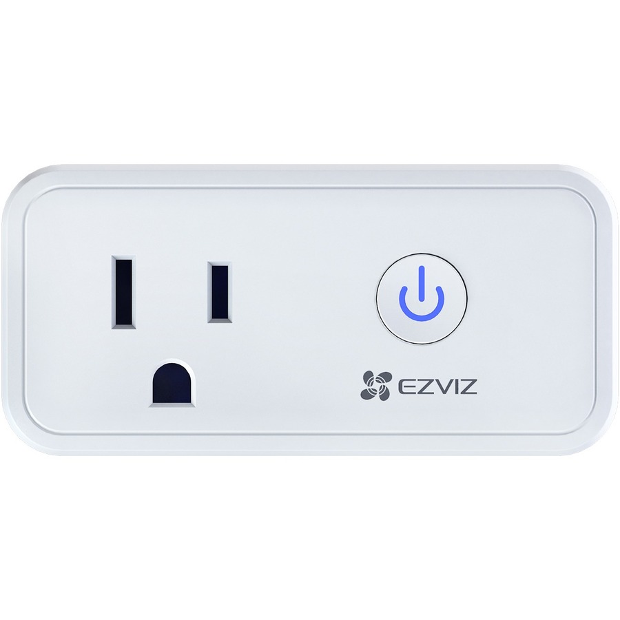 Prise intelligente Ezviz T30B avec moniteur de consommation d'électricité, Wi-Fi et jumelage AP, compatible avec Amazon Alexa et Google Assistant, minuterie de compte à rebours. Max 1600W, alimentation AC 125V (EZT3010B)