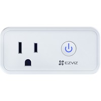 Ezviz T30B Smart Plug with Electricity Stat Monitor, Wi-Fi and AP pairing, works with Amazon Alexa and Google Assistant, , Timer countdown switch. Max 1600W, Power supply AC 125V (EZT3010B)