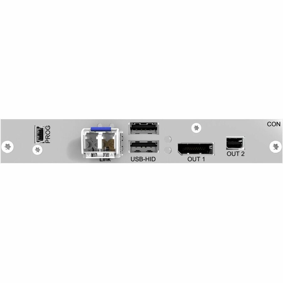 MODULAR KVM EXTENDER RECEIVER - DUAL-MONITOR, 4K30 DISPLAYPORT 1.1, USB-HID, 3G,
