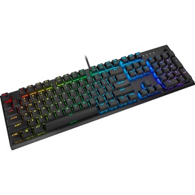 Corsair K60 RGB PRO LOW PROFILE Mechanical Gaming Keyboard, Backlit RGB LED, CHERRY MX Low Profile SPEED Keyswitches, Black (CH-910D018-NA)