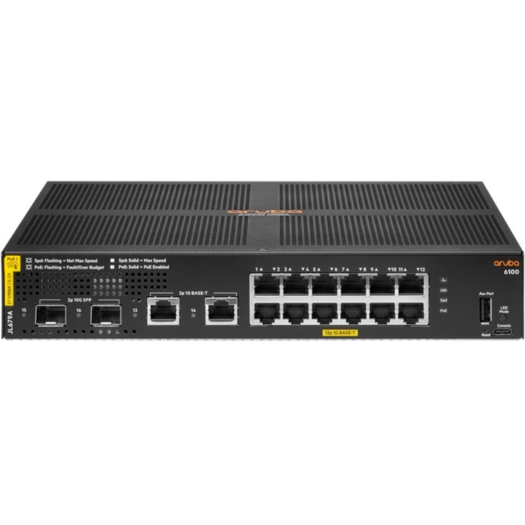 ARUBA 6100 12G CL4 2SFP+ 139W SWCH L6-20