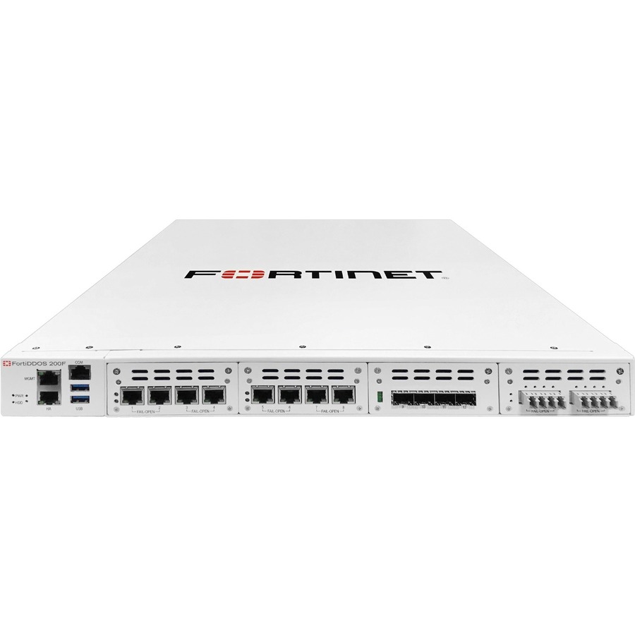 FORTIDDOS-200F DDOS PROTECTION APPLIANCE - 8 PORT-PAIRS DDOS DEFENCE PORTS, INCL