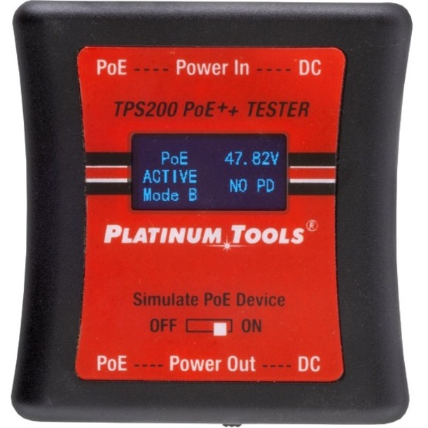 POE++ TESTER. CLAMSHELL.