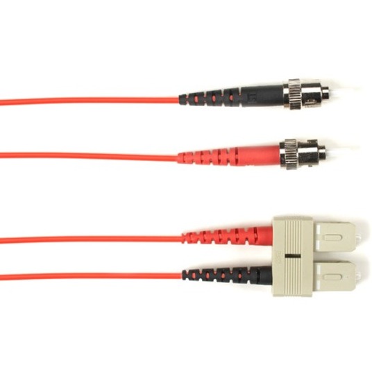 SM FO PATCH CABLE DUPLX, LSZH, RED, STSC, NON-CANCELABLE, NON-RETURNABLE