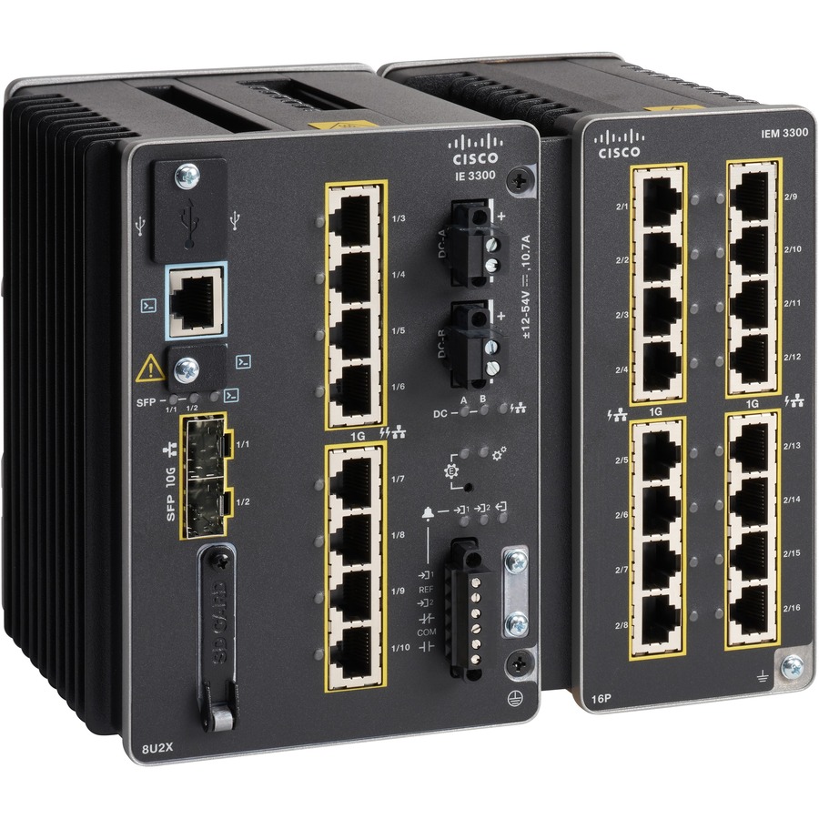 CATALYST IE3300 W/ 8 GE COPPER (4PPOE) & 2 10G SFP, MOD, NE