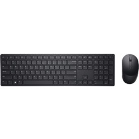 Dell Pro Wireless Keyboard And Mouse KM5221W - USB Wireless RF - French - Black - USB Wireless RF Mouse - Optical - 4000 dpi - Scroll Wheel - Black - Symmetrical - AA, AAA - Compatible with Desktop Computer for Windows, Mac OS, Linux, ChromeOS, Android