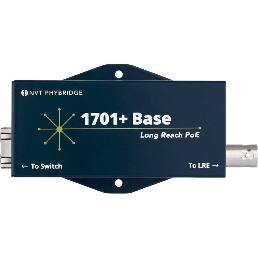 1701+ BASE; LONG REACH POE++ EOC EXTENDER WHEN PAIRED WITH NV-EC1701PLS-LK (50 W