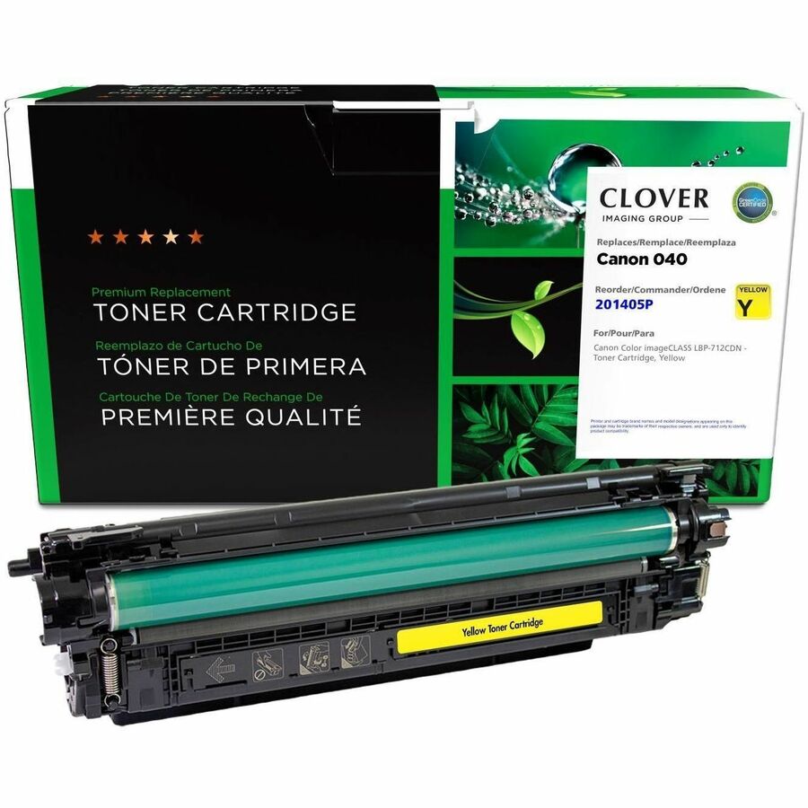 CLOVER IMAGING REMANUFACTURED YELLOW TONER CARTRIDGE FOR CANON 0454C001 (040)
