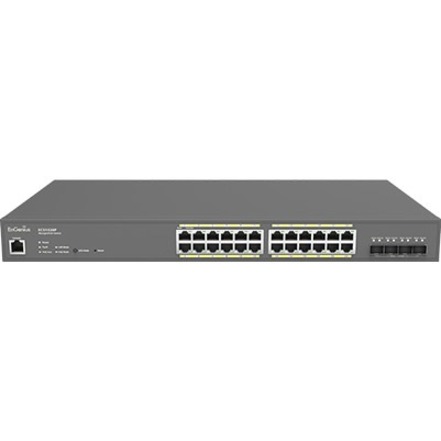 Engenius Cloud Ecs1528p, a 24-Port Gigabit POE+ Layer 2+ Switch with a 240w Budg