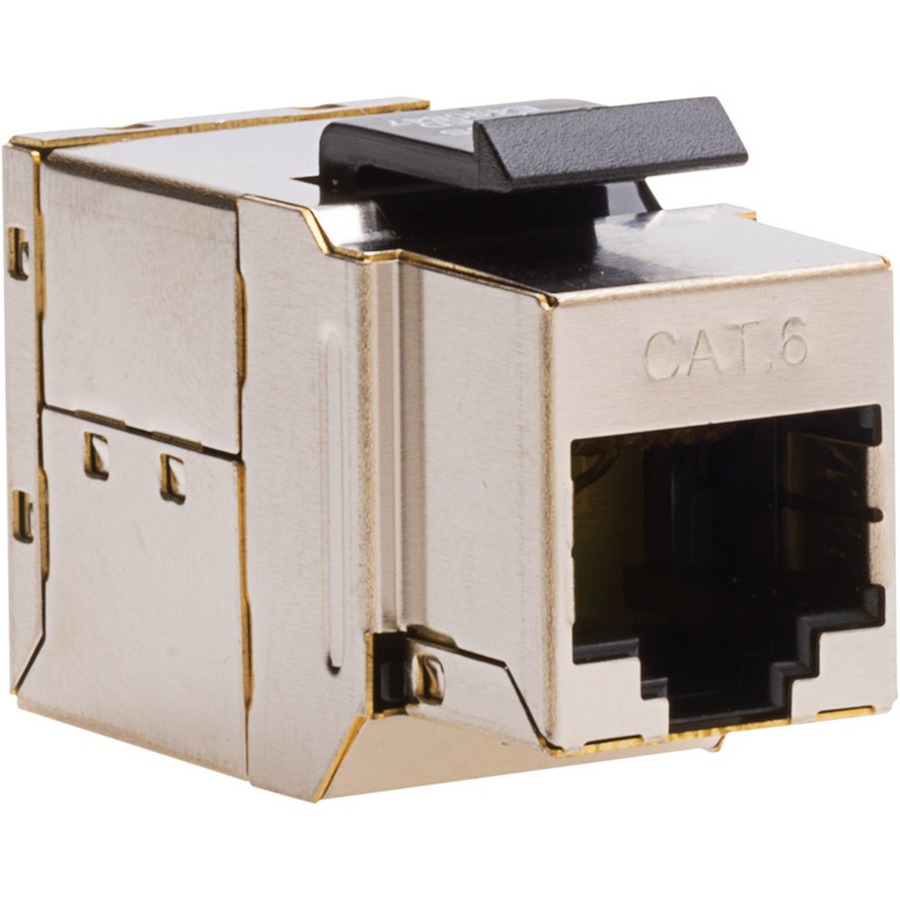 CAT6 SHIELDED KEYSTONE COUPLER, F TO F, 1/BAG.
