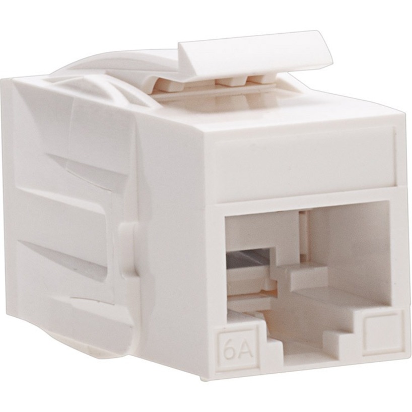 CAT6A KEYSTONE COUPLER, F TO F, WHITE UTP. 1/BAG.