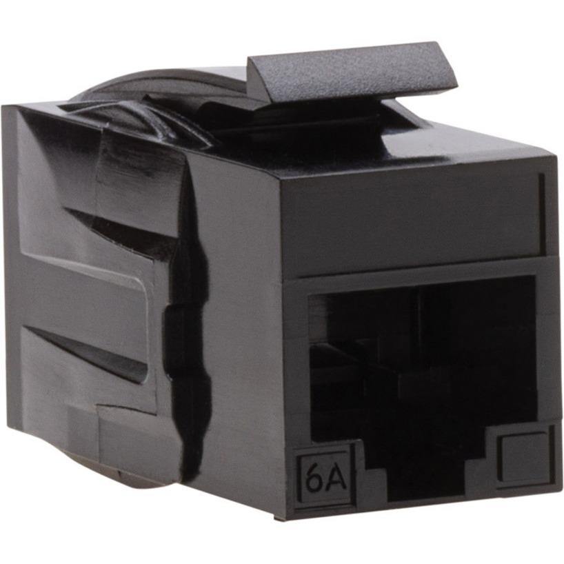CAT6A KEYSTONE COUPLER, F TO F, BLACK UTP. 1/BAG.