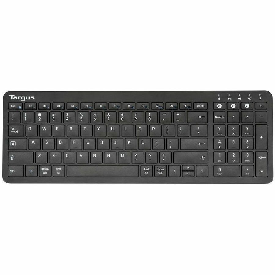 Targus AKB863US - Midsize Multi-Device Wireless Keyboard w/Antimicrobial DefenseGuard (Black)