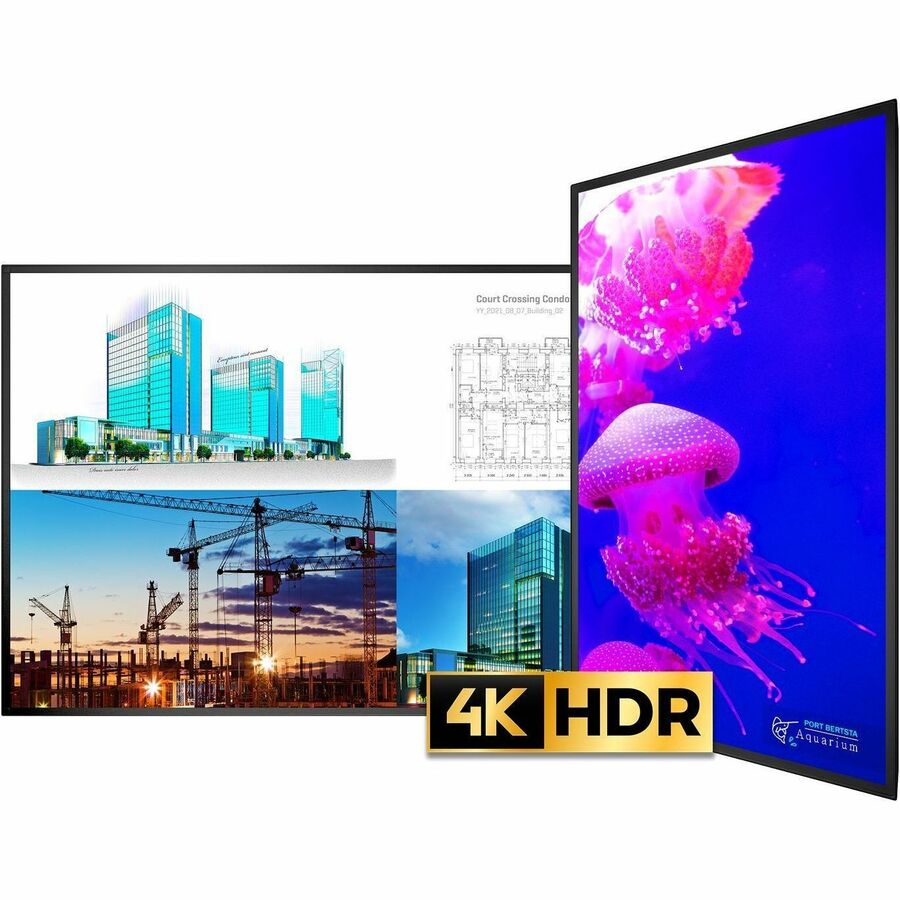 PLANAR URX75 75IN DISPLAY, UHD, D-LED BACKLIGHT, 700 NIT, HDR, 24X7, MULTI-SOURC