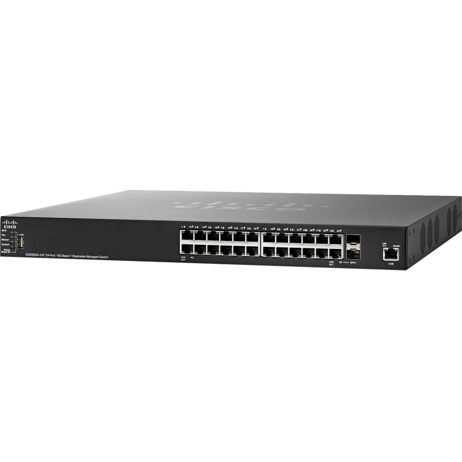 SG550XG-24T 24-PRT10GBASE-T STACKABLE MNGD SW REMANUFACTURED