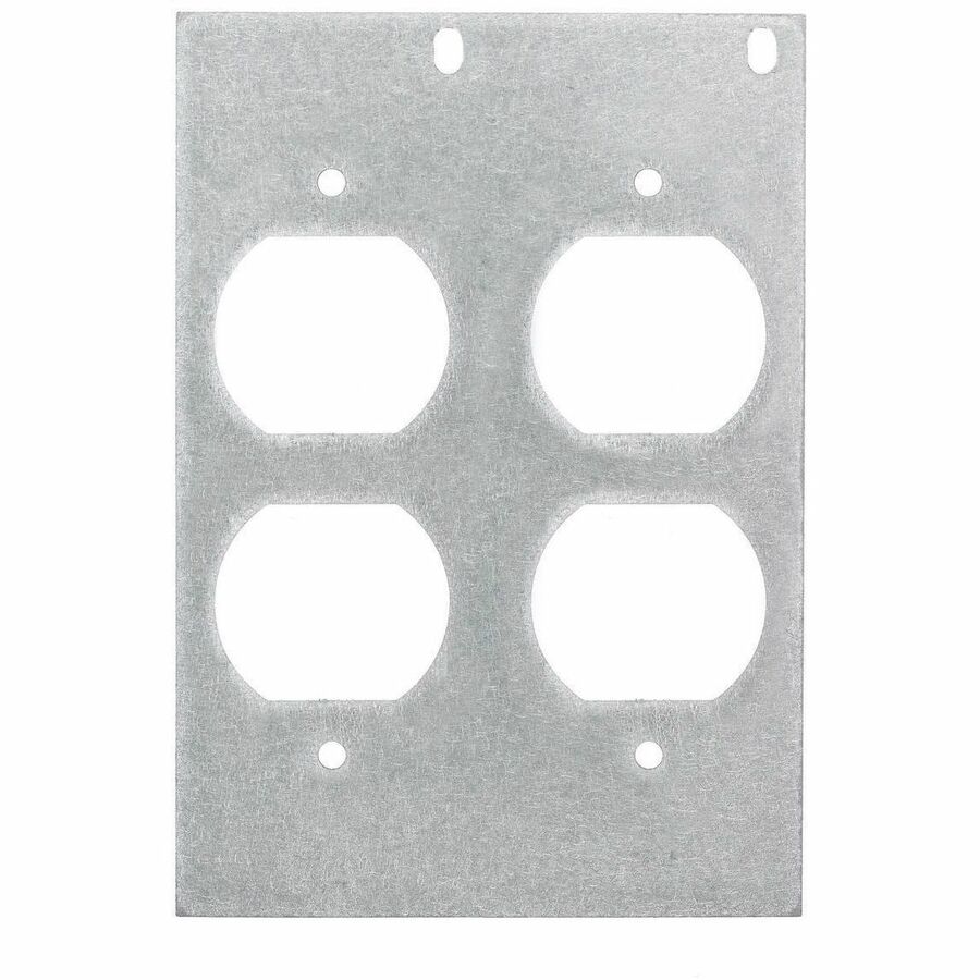 MOUNTING PLATE, 10-G, DOUBLE, DUPLEX