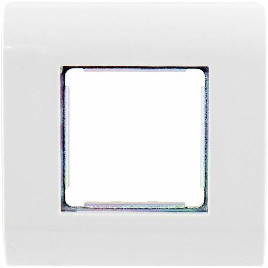 FRAME,FR,1GANG,FLAT,45X45MM,WH,80PK