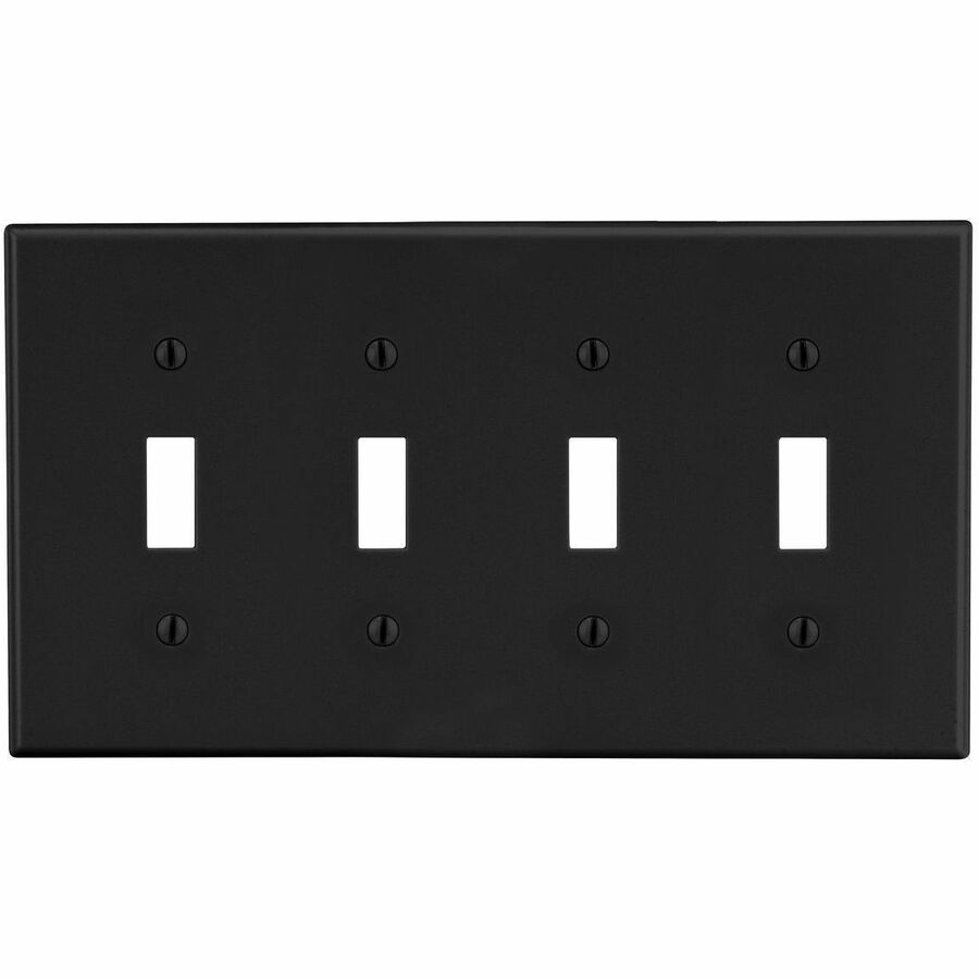 WALLPLATE, M-SIZE, 4-G, 4) TOG, BK