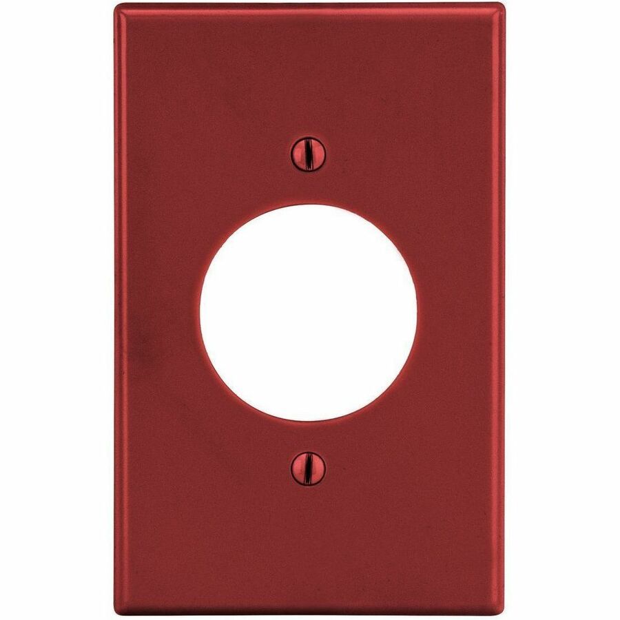 WALLPLATE, 1-G, 1.60 OPNG, RED