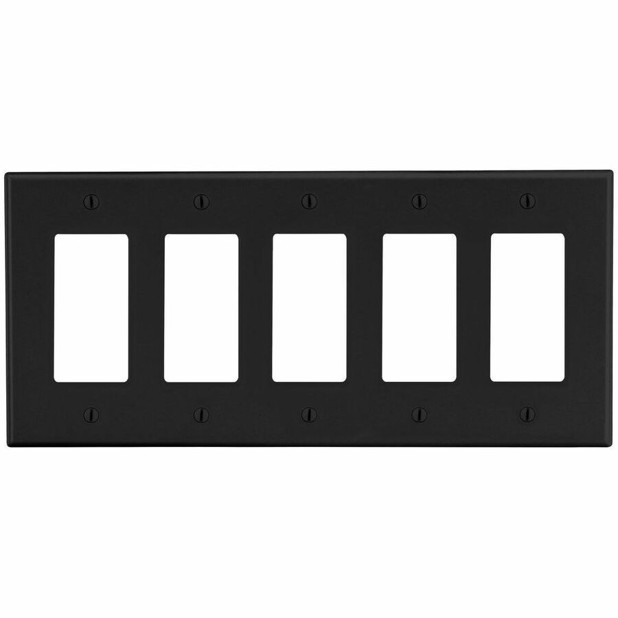 WALLPLATE, 5-G, 5) DEC, BK