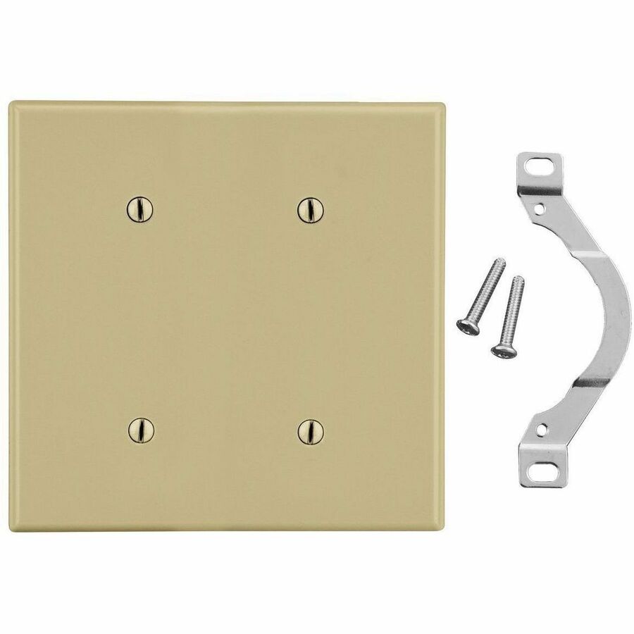 WALLPLATE, 2-G, 2) STRP MT BLANK IV