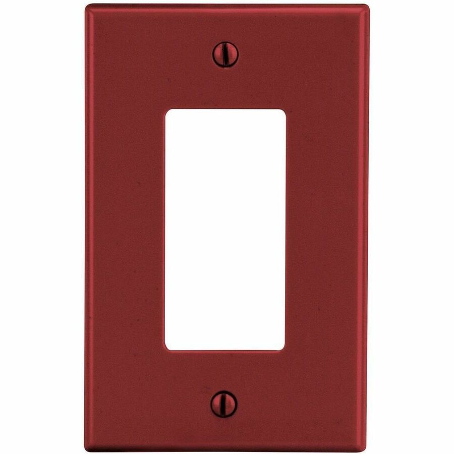 WALLPLATE, 1-G, DEC, RED