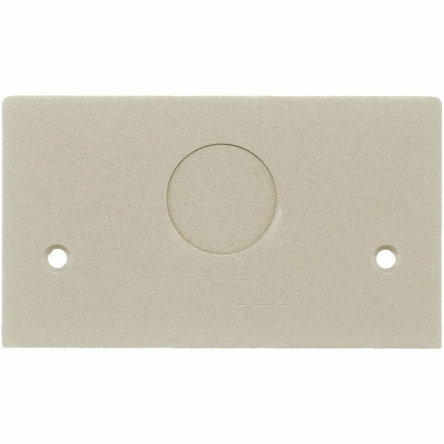 PEDESTAL FACE PLT, 3/4 KO, AL